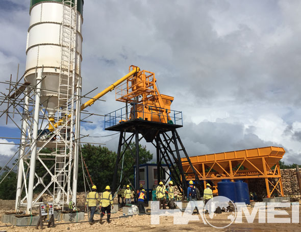 New Installation of 50m3/h Concrete Batching Plant in Philippines