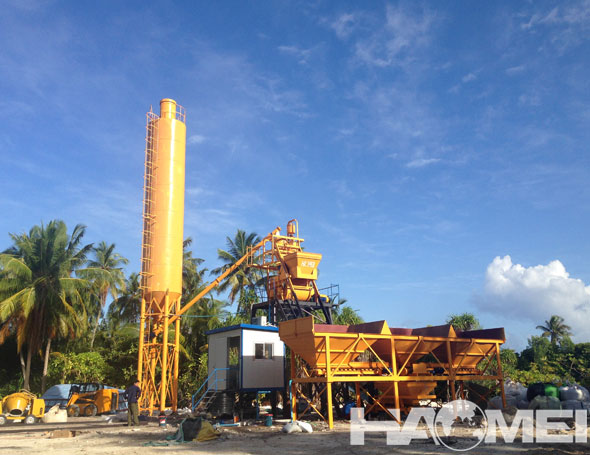 The Delivery of Automatic Control HZS35 Concrete Batching Plant to Maldives