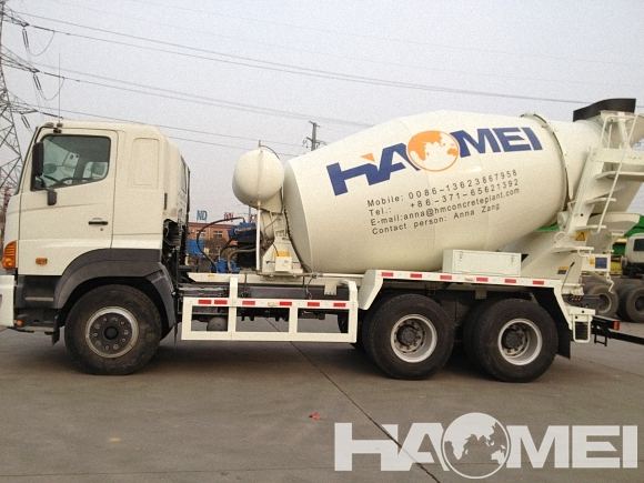 volume of concrete mixer truck