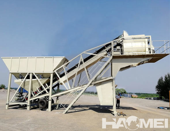 portable concrete batching plant