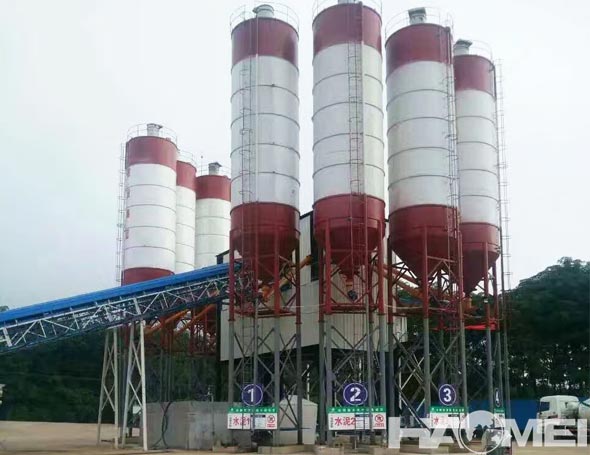 stationary concrete mixing plants factory