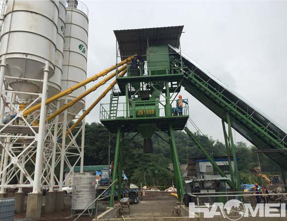 wet mix concrete batch plant