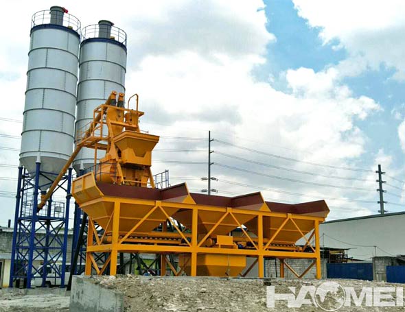 stationary concrete batching plant factory