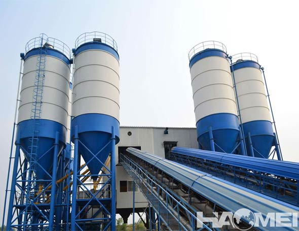 china stationary concrete mixer plant