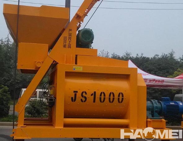 twin shaft concrete mixer for sale