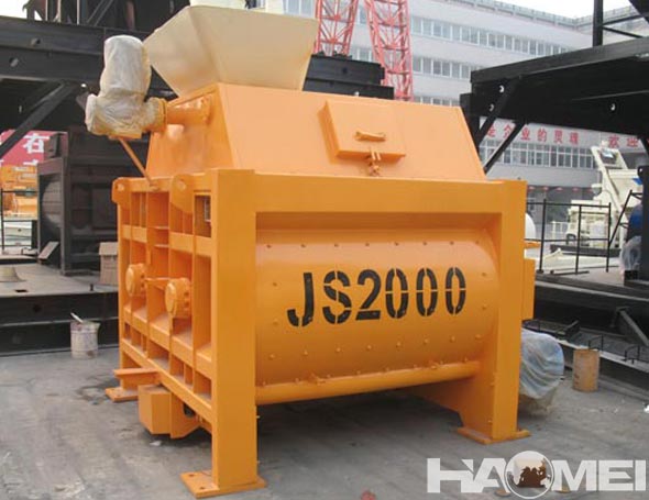 twin shaft concrete mixer