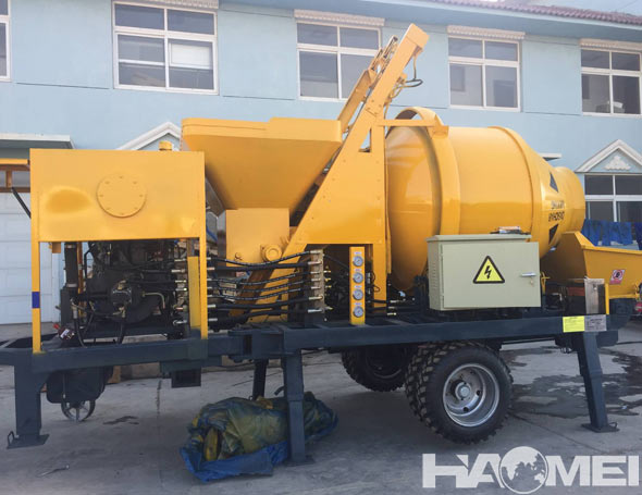 concrete mixer with pump machine price