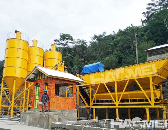 stationary concrete batch plants