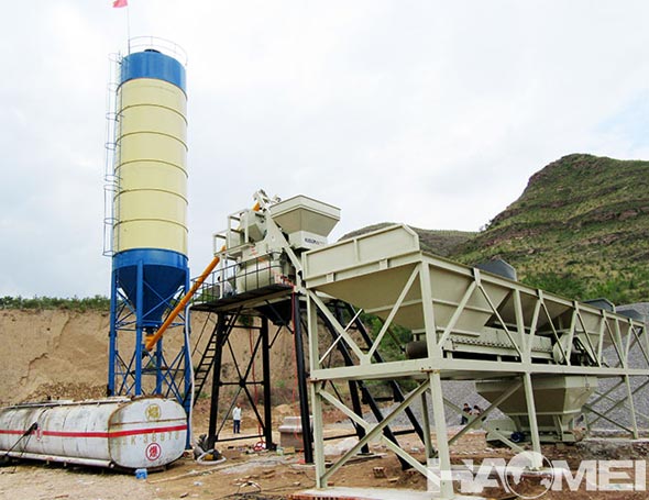 small concrete batching plant