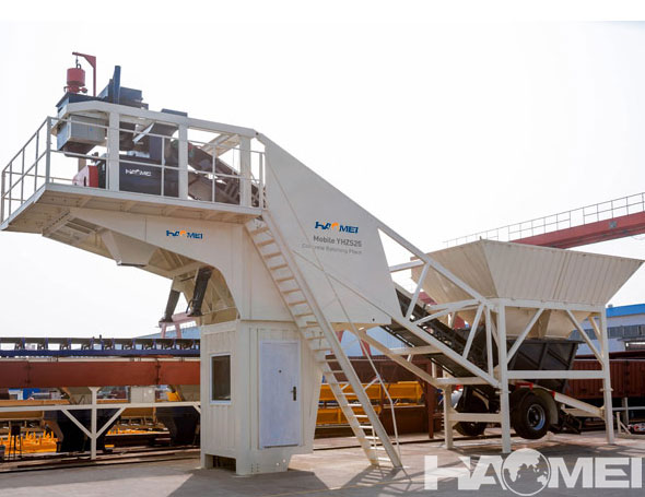 mobile ready mix concrete plant