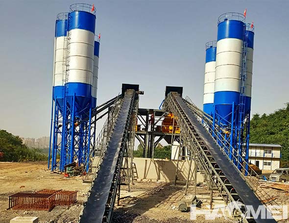 stationary concrete plant manufacturer in China