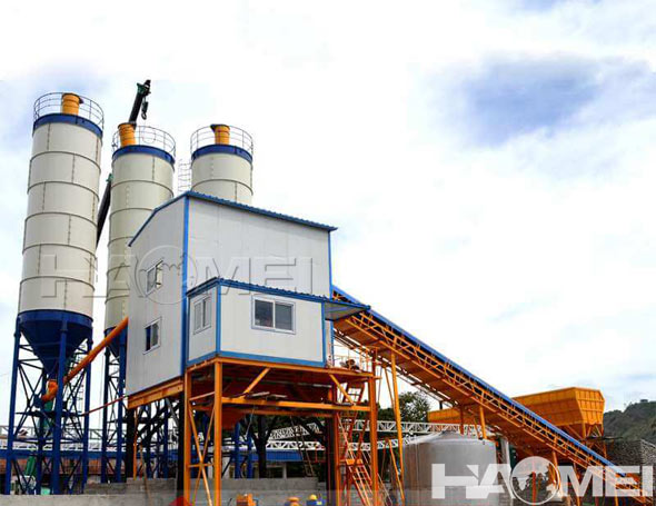china stationary concrete mixer plant manufacturers