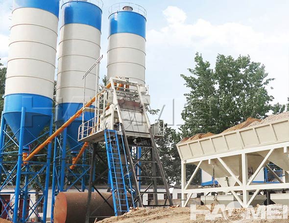 china stationary concrete mixing plant manufacturer