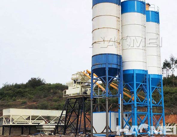 china stationary concrete mixing plant manufacturers