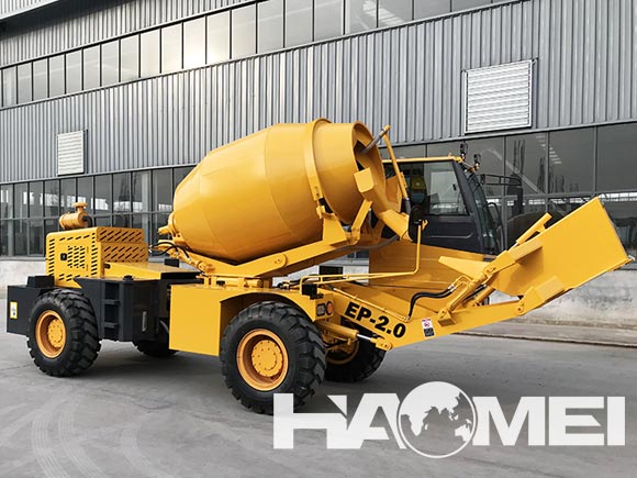 self loading mobile concrete mixer