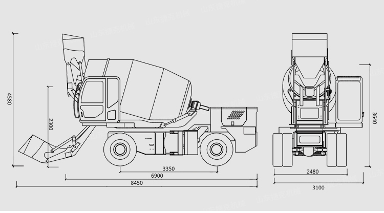 self loading mixer machine price