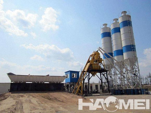 low cost concrete batching plant machine exported