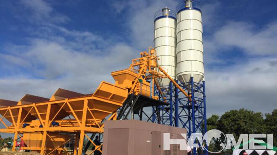 concrete mixing plant yhzs35