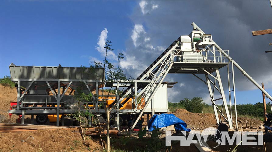 mobile concrete batch plant