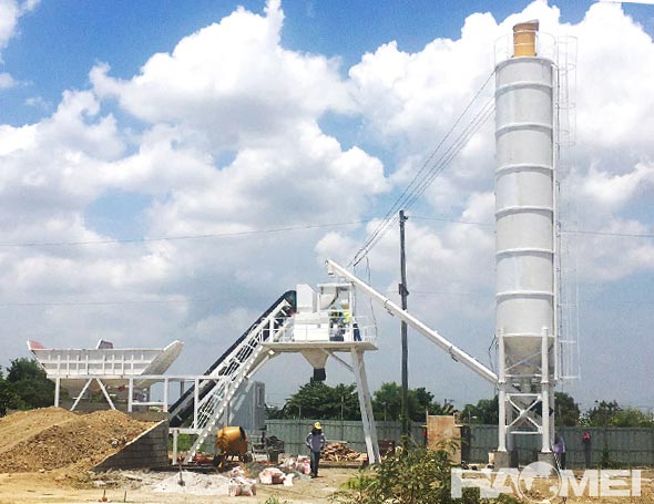 yhzs25 concrete batching plant