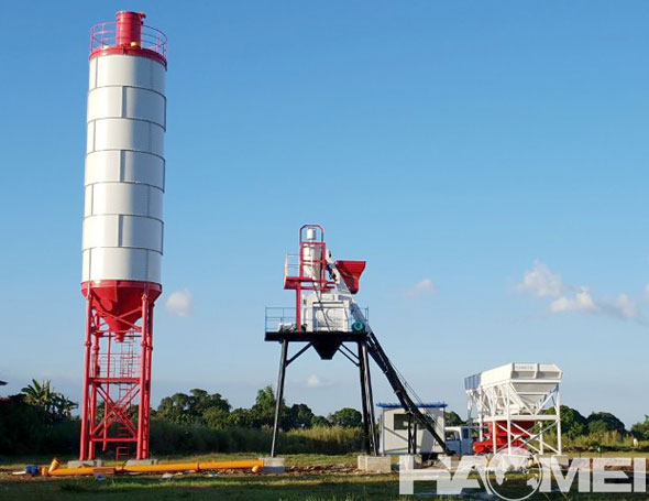 hzs50 concrete batching plant in the philippines