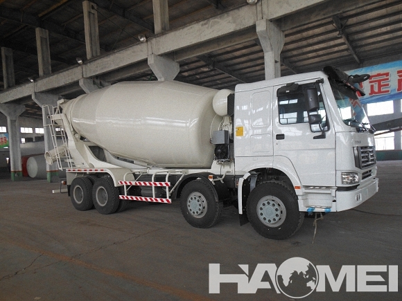  concrete mixer truck with conveyor