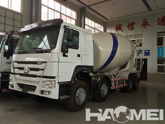 size of concrete mixer truck