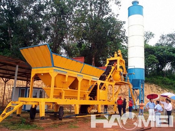 YHZS35 Mobile Concrete Batching Plant