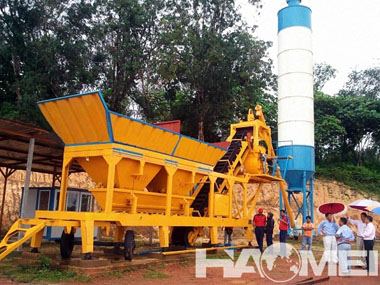 YHZS35 Mobile Concrete Batching Plant