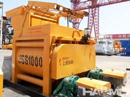 js twin shaft concrete mixer equipment