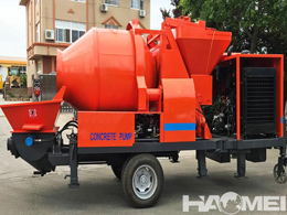 mobile concrete mixer pumps