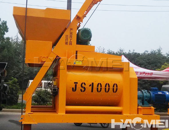 stationary concrete mixer