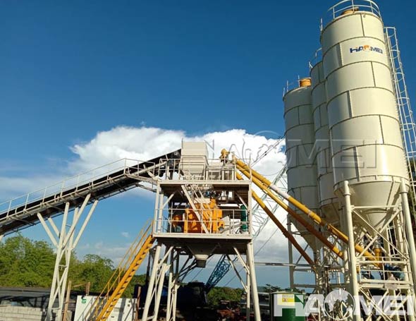 concrete batching plant business cost