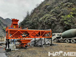 skip loading concrete plants