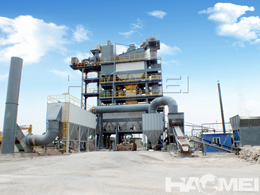 stationary asphalt mix plant