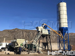 twin shaft concrete batching plant