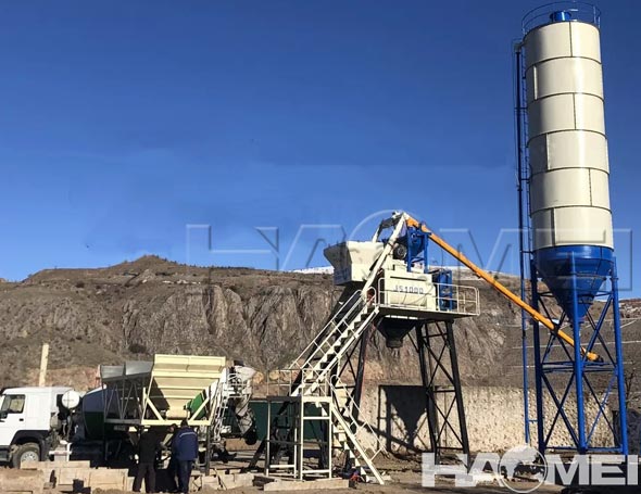 twin shaft mixer batching plant