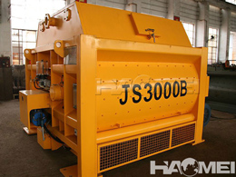 double shaft concrete mixers