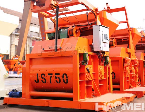 dual shaft concrete mixers