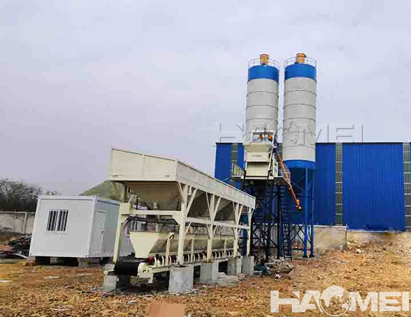 wet mix concrete batching plant