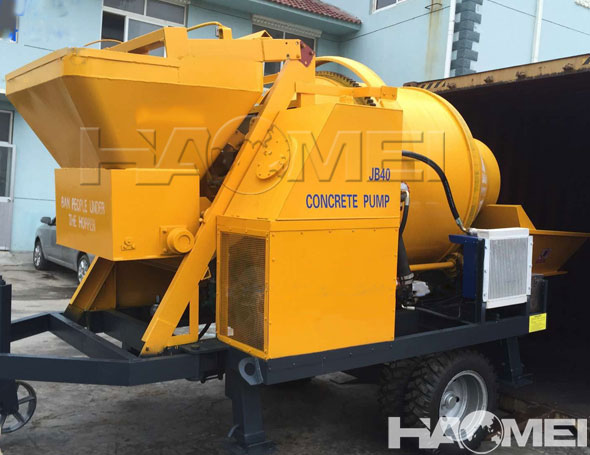 mini concrete mixer pump