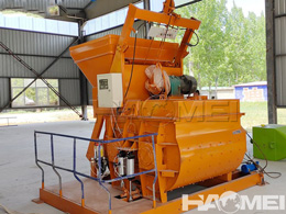 concrete twin shaft mixers