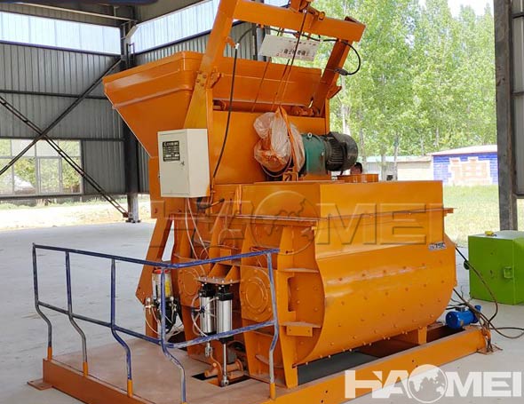 concrete twin shaft mixer price