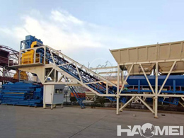 mobile mini concrete batching plant