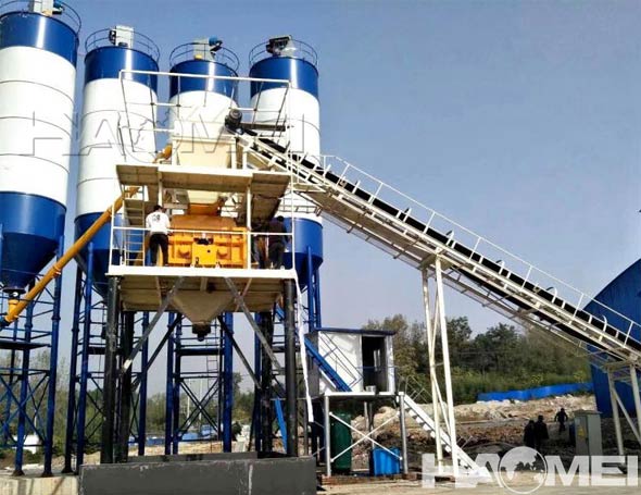 china stationary concrete batching plant manufacturer