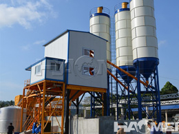 china stationary concrete mixer plant