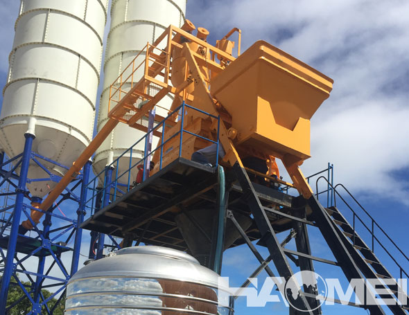 wet concrete batching plant