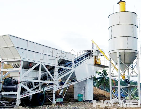concrete mobile batching plant price