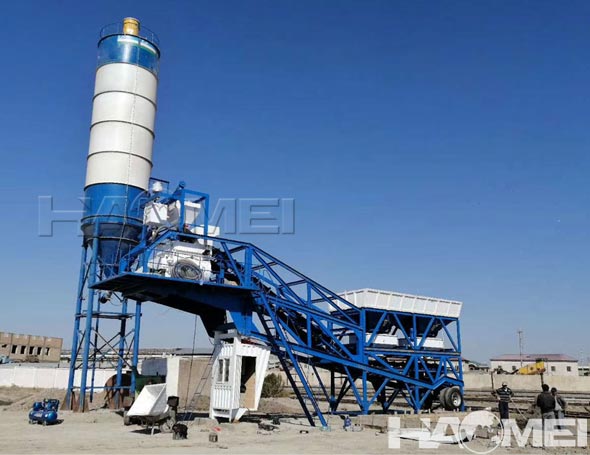 movable concrete batching plant