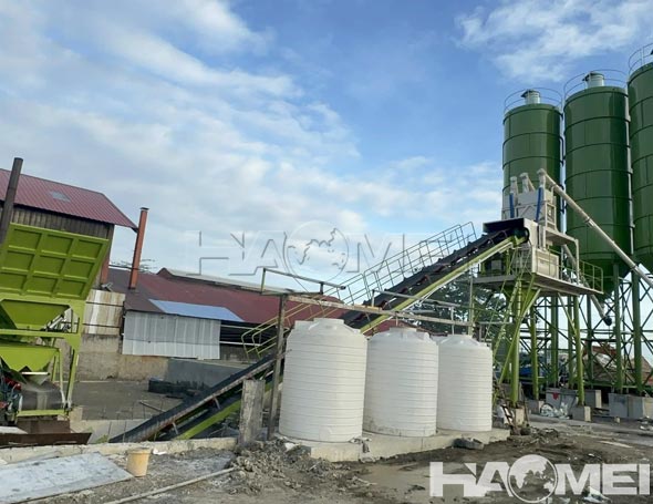 high efficiency concrete batching plant